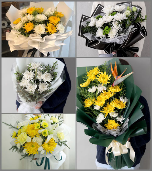 浙江省金华磐安县尚湖镇栗树山村白事花束代送